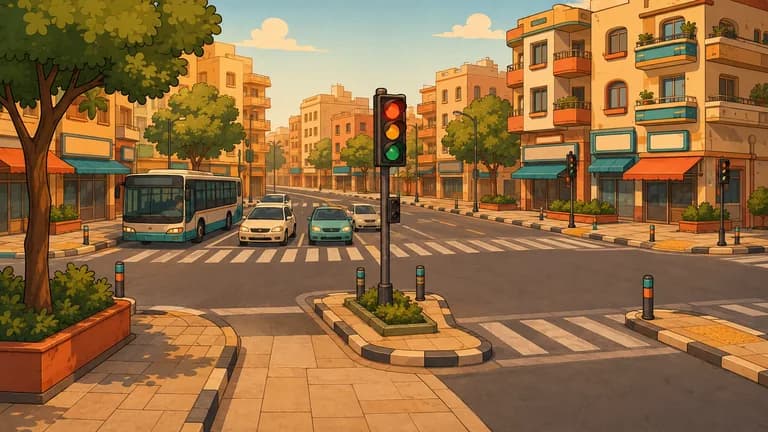 تقاطع مروري آمن مستوحى من القاهرة